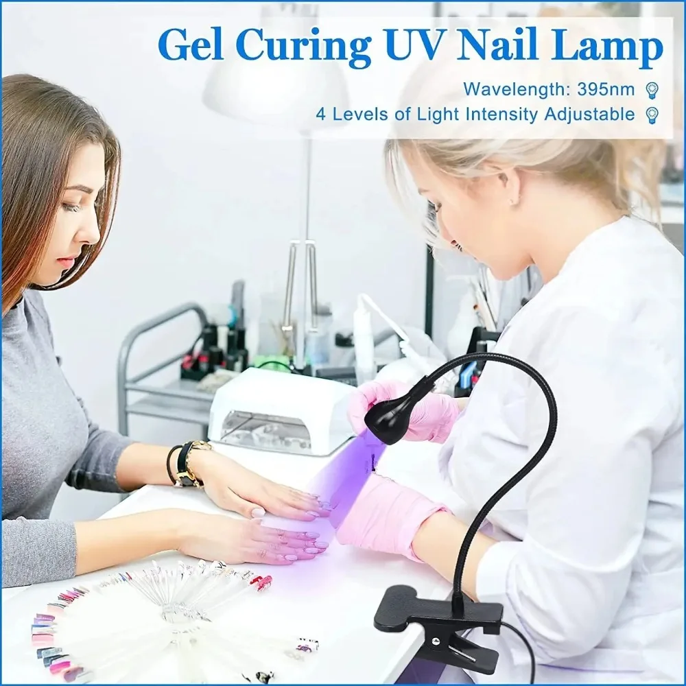 Nail Dryer Light UV Nail lamp 395nm Wavelength Clip-on Desk Mini USB For Gel Nails ongle Manicure Salon Tools - Image 5