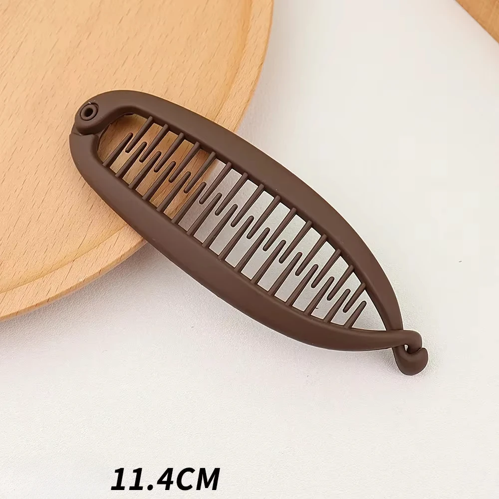 Matte Frosted Ponytail Banana Hair Clip Fish Shaped Hairpin Headband for Women Hair Accessories Twist Clamp Barrettes Headwear - Image 6