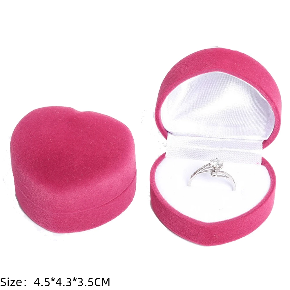 Square Engagement Velvet Earring Ring Packaging Box Jewelry Organizer Valentine Day Gift Case Ring Display Storage Wholesale - Image 27