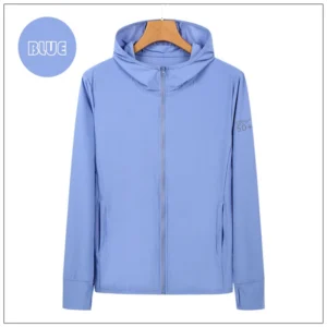UPF50+ Sun Protection Jacket for Men and Women Sports Clothing Ice Silk skin Coat for Walking Travel and Fishing Sports