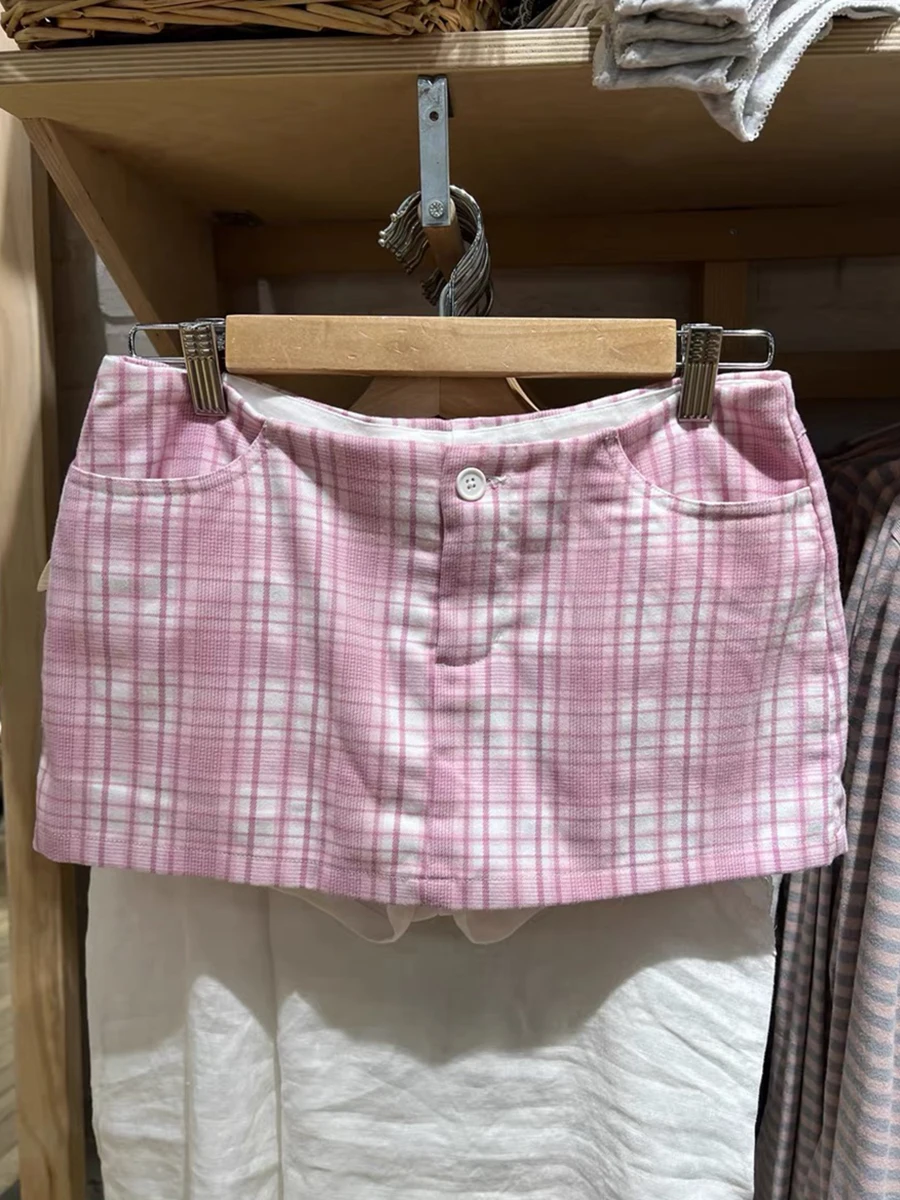 Vintage Blue Low Waist Denim Skirts Casual Chic Pockets A-line Summer Mini Skirts Women Y2k Streetwear Harajuku Slim Faldas 2023 - Image 11