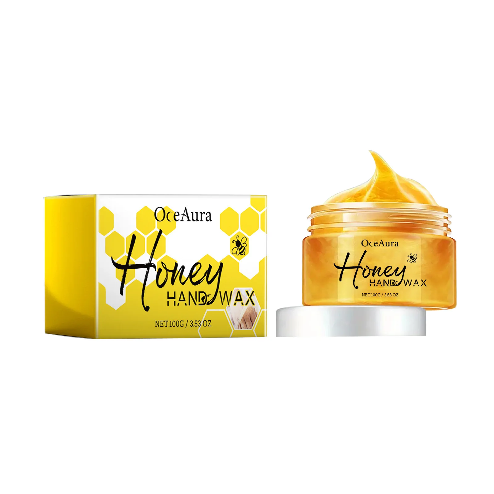 Honey Hand Wax Moisturizing Brightening Hand Mask Nourish Tender Skin Improve Drying Dull Soften Calluses Exfoliating Hand Cream - Image 2
