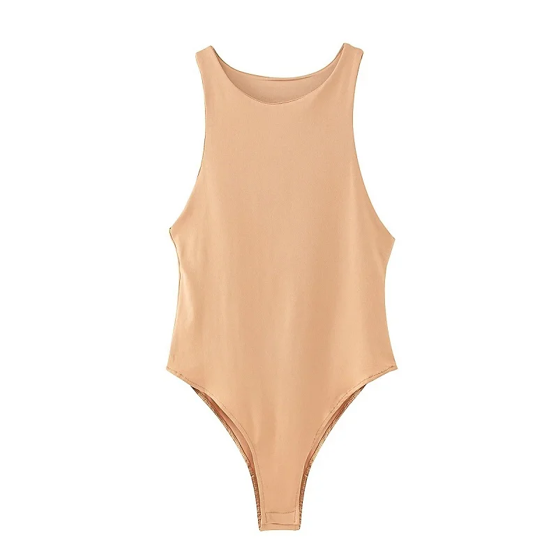 2025 summer solid sexy bodycon women bodysuits female 8 color green slim casual bodysuit chic lady club short playsuits femme - Image 8