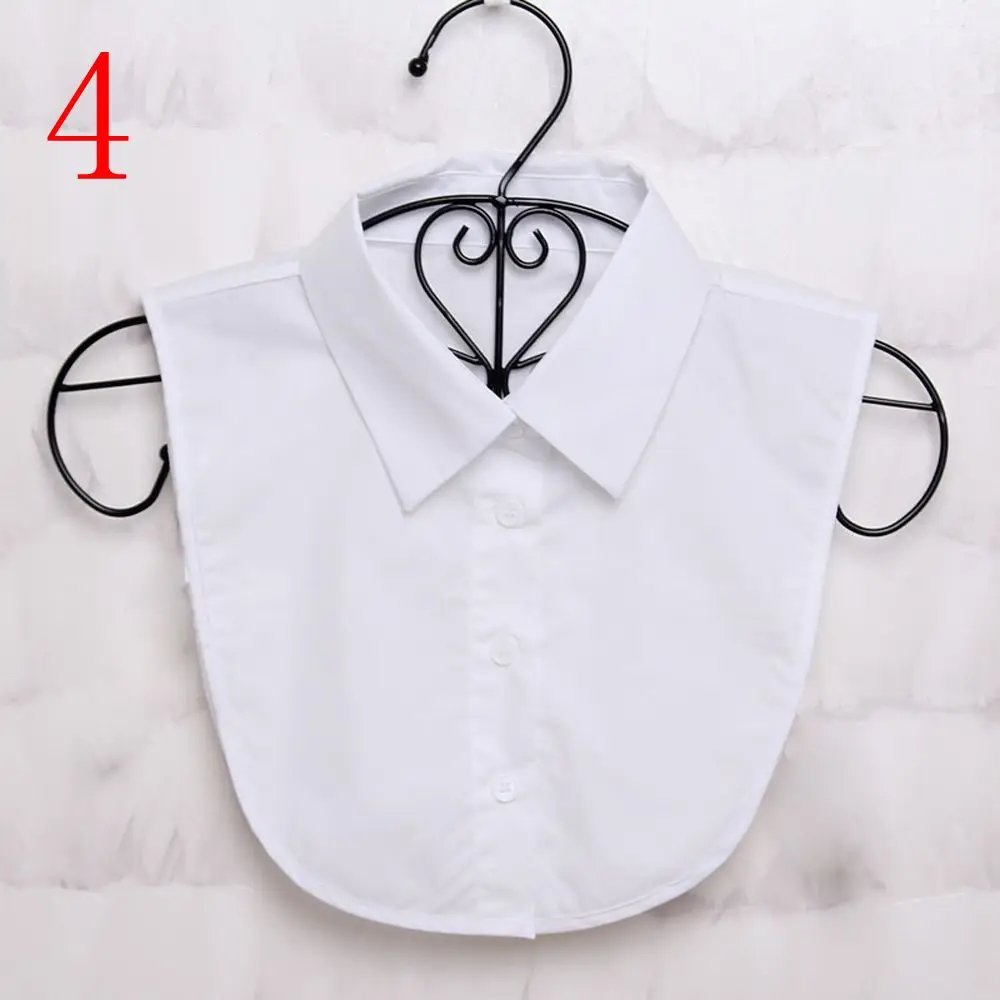 White & Black Blouse Detachable Collars False Collar Solid Shirt Lace False Collar Women Clothes Accessories - Image 12