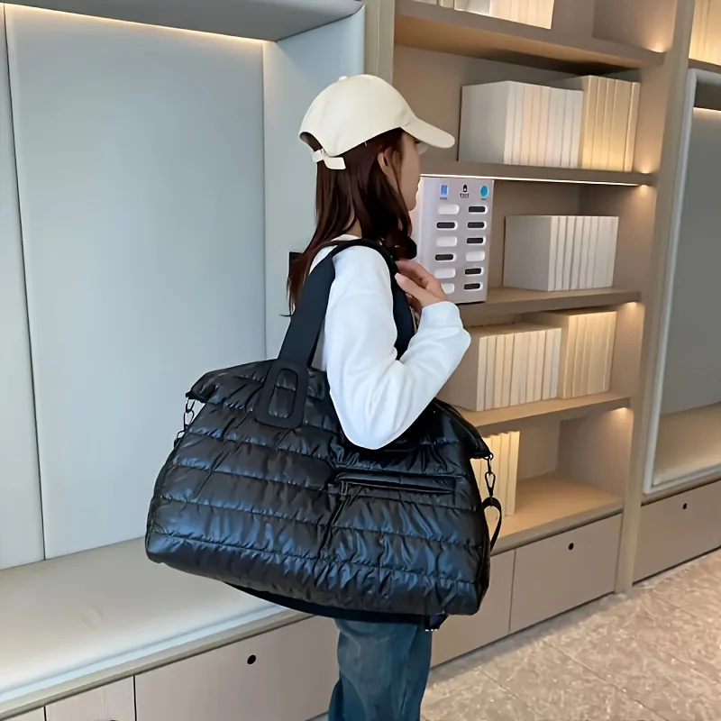 Large Capacity Women's Travel Bag Waterproof Nylon Fashion Shoulder Bag For Women Dry-wet Separation Fitness Bag Yoga - Image 6