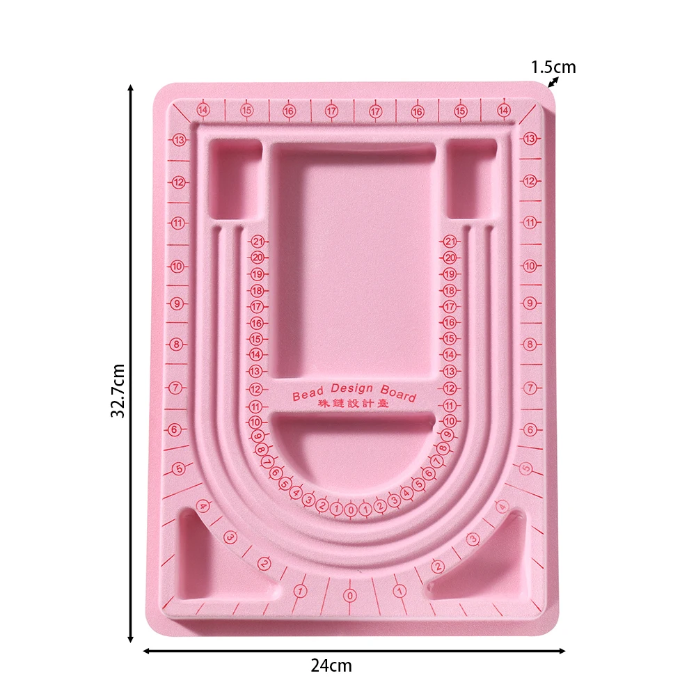 Colorful Flockeda Bead Board For Bracelet Necklace Tray Beading Accessories Measuring Tools Crafts For DIY Jewelry Making - Image 7
