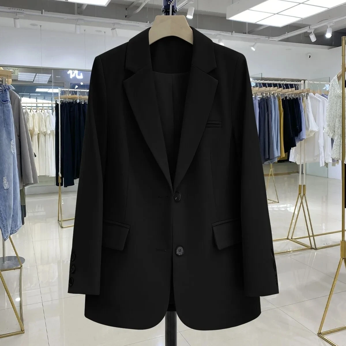 2024 New Red Suit Coat Women's Korean Style Loose Single Breasted Blazers Office Female Temperament Blazers Jacket Outwear Tops - Image 14