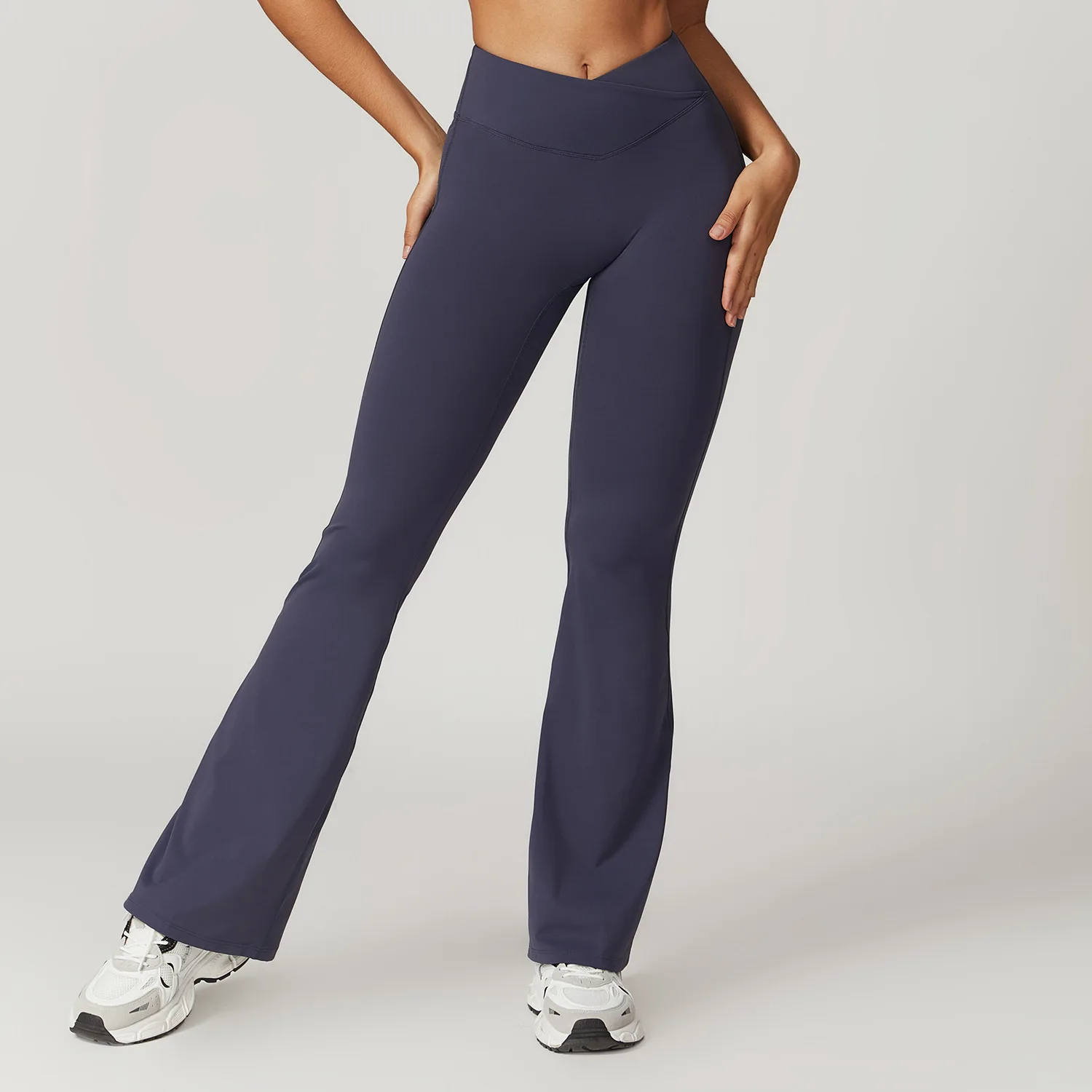 Belly Pants For Women Fitness Sport Bell Bottomed Leggings High Waist Elastic Yoga Leggings Gym Jogging Quick Dry Push Up Tights - Image 7