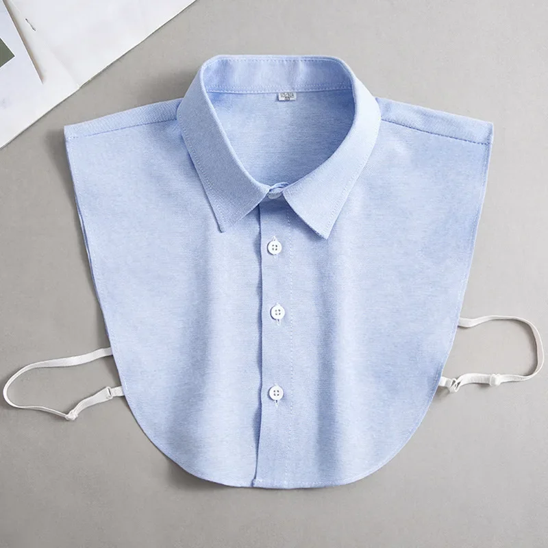 Oxford Textile Cotton Fake Collar for Men Unisex Versatile Spring Summer Fashion Business Collar Inside Office Work Fake Shirt - Image 4