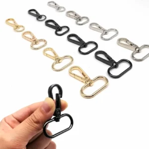5pcs Swivel Lobster Leather Bag Handbag Purse Shoulder Strap Belt Clasp Clip Trigger Buckle Key Ring Dog Chain Collar Snap Hook