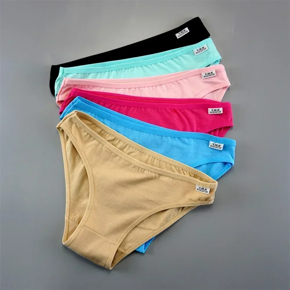 3PCS/Pack Ladies Cotton Panties Free Shipping Comfortable Female Underpants Simple Solid Candy Color Underwear - Image 7