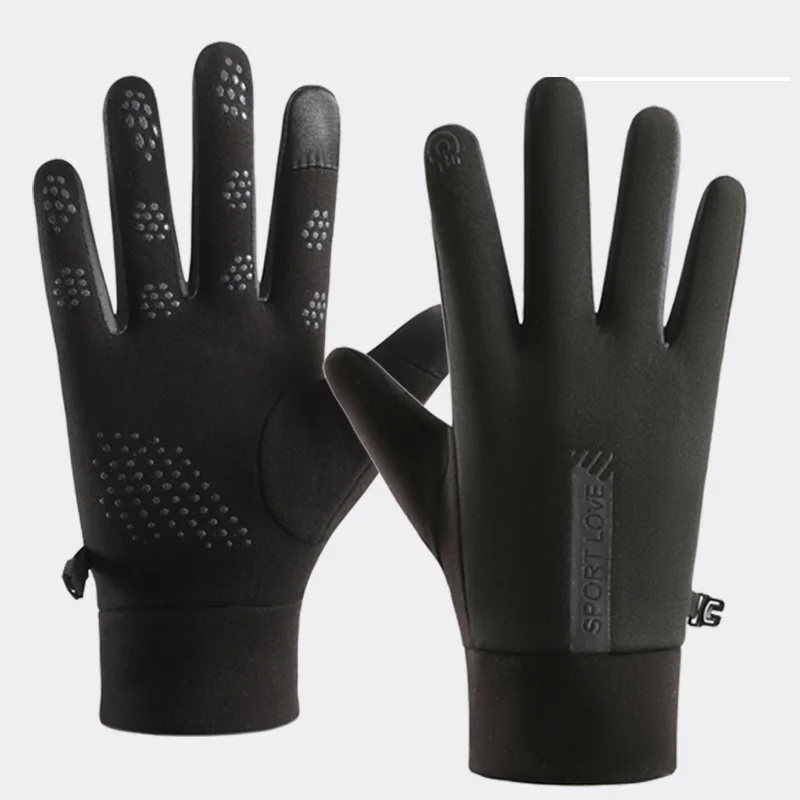 Womens Autumn and Winter Sports Warm Gloves Waterproof and Anti Slip Cycling Gloves Wind and Cold Resistant Outdoor Activity Glo - Image 3
