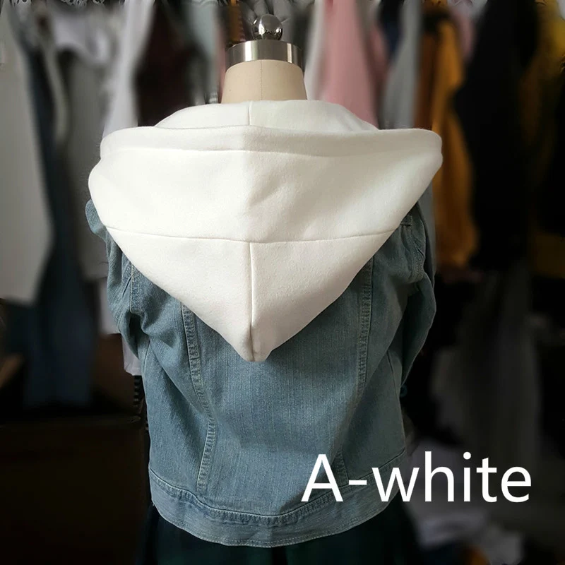 Diy Winter Detachable Button Cotton Coat Hat Down Hooded Sweater Sweatshirt Hat Collar Unisex Big Fake Collar - Image 8