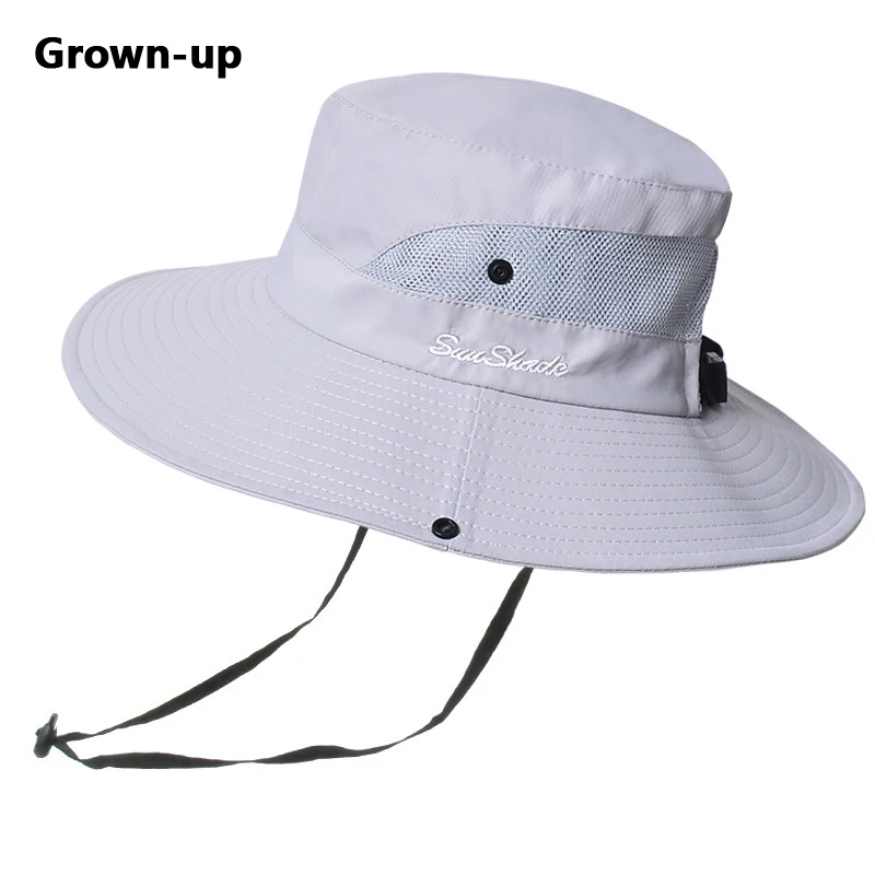 Summer outdoor sun hat, breathable sun hat, foldable sun hat, face mask hat, female ponytail hole fisherman hat - Image 11