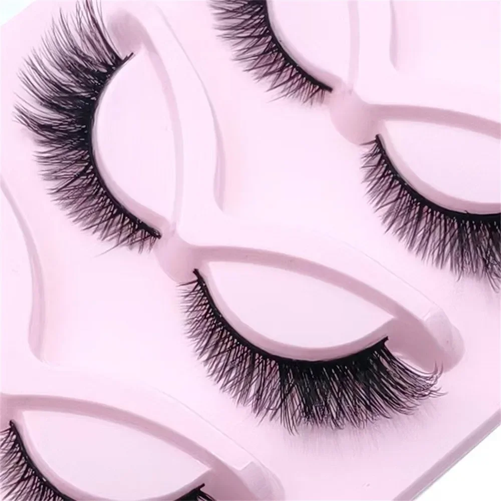 5 Pairs Cat Eye Lashes Wispy Fake Lashes Fluffy Cat Eye Lashes Extensions False Eyelashe - Image 4