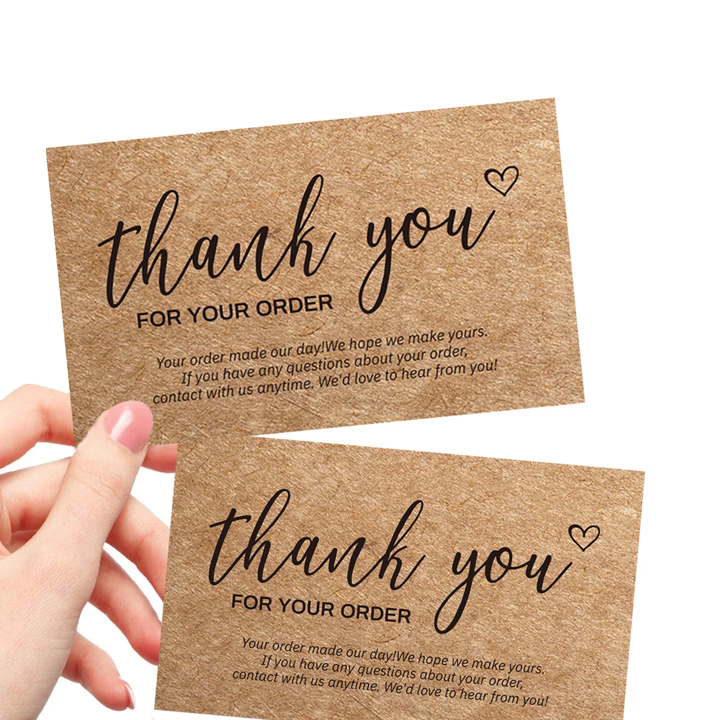 9.0x5.4cm Pink Black Foil Stamp Greeting Label Custom Thank You Cards For Small Bussiness Gift Box Decoration Packaging Supplies - Image 3
