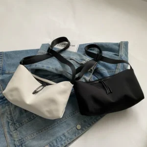Casual Nylon Crossbody Bags for Women Large Capacity Women's Shoulder Bag Leisure Sports Dumpling Bag Men Travel Shopping Bag