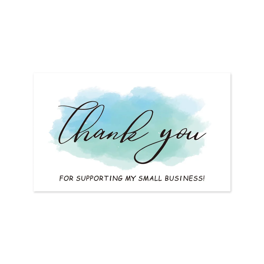 9.0x5.4cm Pink Black Foil Stamp Greeting Label Custom Thank You Cards For Small Bussiness Gift Box Decoration Packaging Supplies - Image 10