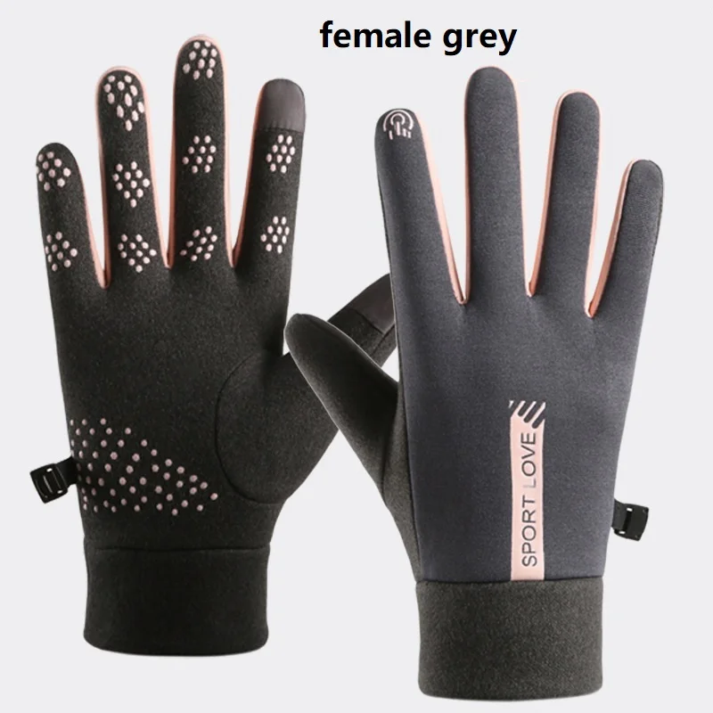 Womens Autumn and Winter Sports Warm Gloves Waterproof and Anti Slip Cycling Gloves Wind and Cold Resistant Outdoor Activity Glo - Image 11