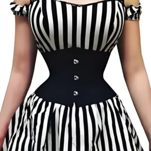 Waist Clip Slimming Belt Women 14 Spiral Steel Boned Shaping Girdle Corset Short Sexy Lace Adjustable Buckle Lace Up Shapewear
