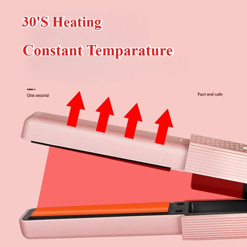Dual-Purpose Hair Straightener And Curling Iron Splint Portable No Hair Damage Straight Curling Hair Styling Tool - Image 3