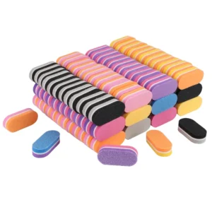 10/20/40Pcs Mini Nails Sponge File Buffer Block Double Color Buffing Sanding File Pedicure Manicure Tool Gel Suplies Accessories
