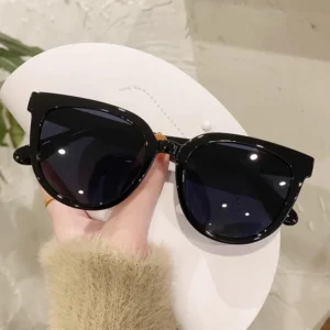 Personalized Korean High-end Sunglasses for Women Luxury Travel Round Frame Sunglasses Outdoor Sunscreen UV Protection Eyewear