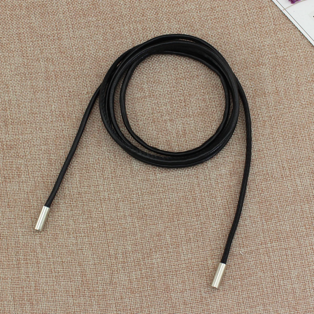 New Round Leather Rope Thin Belt Women Fashion Decorative Knotted Waist Rope Simple Self-Tie Skirt Coat Waist Belts Strap - Image 9