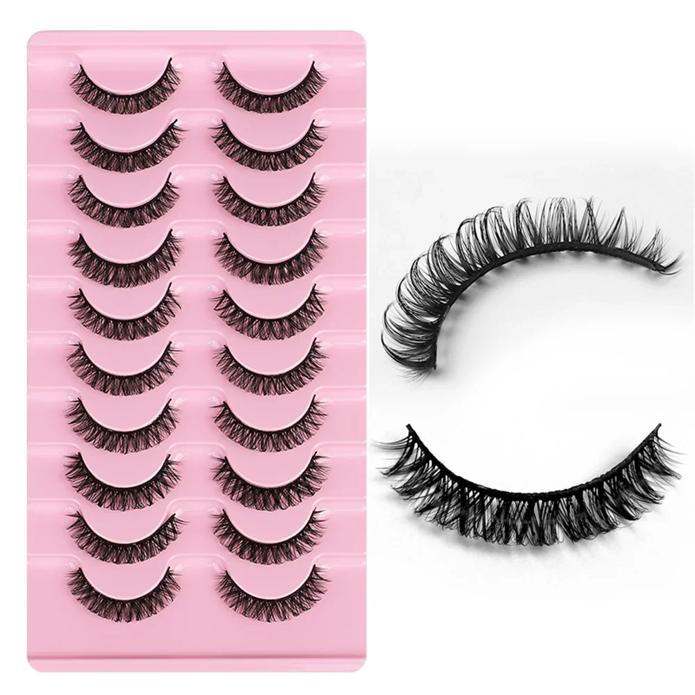 10Pairs Russian Strip Lashes Fluffy Mink Lashes 3D False Eyelashes Russian Volume Eyelashes Fake Eyelashes Makeup - Image 3