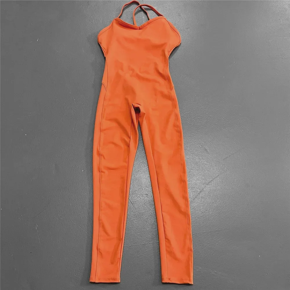 Women Athleisure Fitness Bodysuit 2025 Backless One Piece Yoga Jumpsuit Sports Gym Workout Clothes for Women Tights Active Wear - Image 14