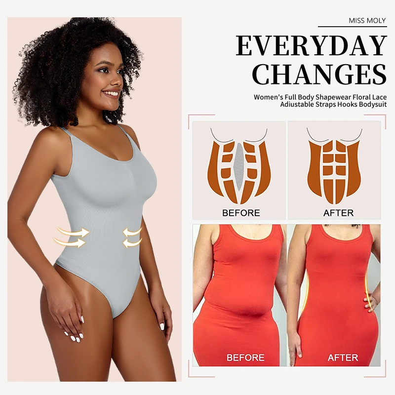 Smoothing Shapewear Bodysuit for Women Faja Full Body Shaper Thong Soft Body Shaping Sculpting Breast Slimming Underwear - Image 4