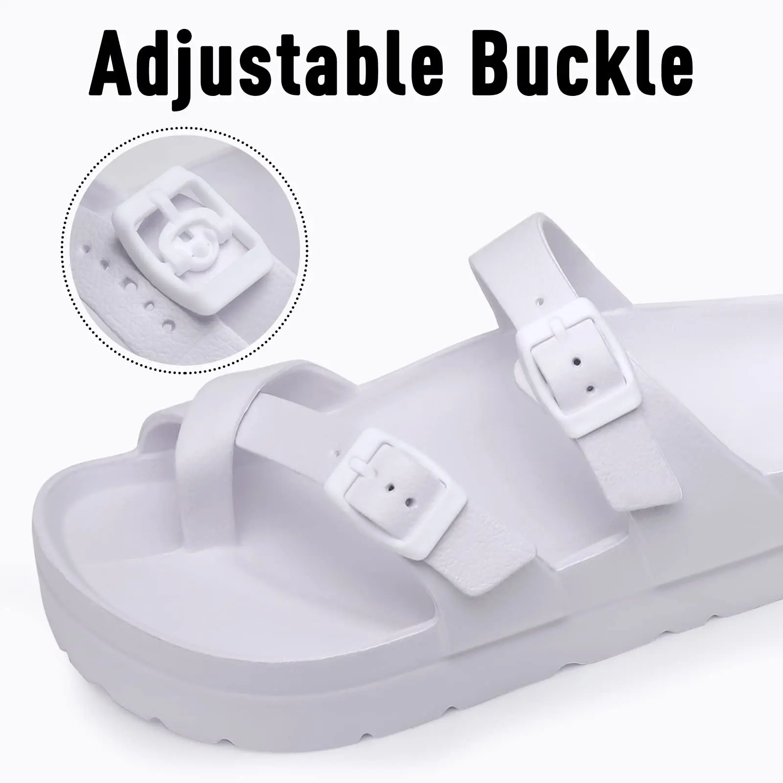 Evshine Fashion Eva Clogs Slippers With Arch Support Adjustable Light Thick Soles Beach Shoes Summer Platform Sandals For Women - Image 4