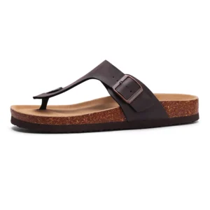 Kidmi Cloud Womens Sandals Cork Footbed Slides Nonslip Beach Essential Summer Sandals Vacation Pool Sandals Memory Foam Slides