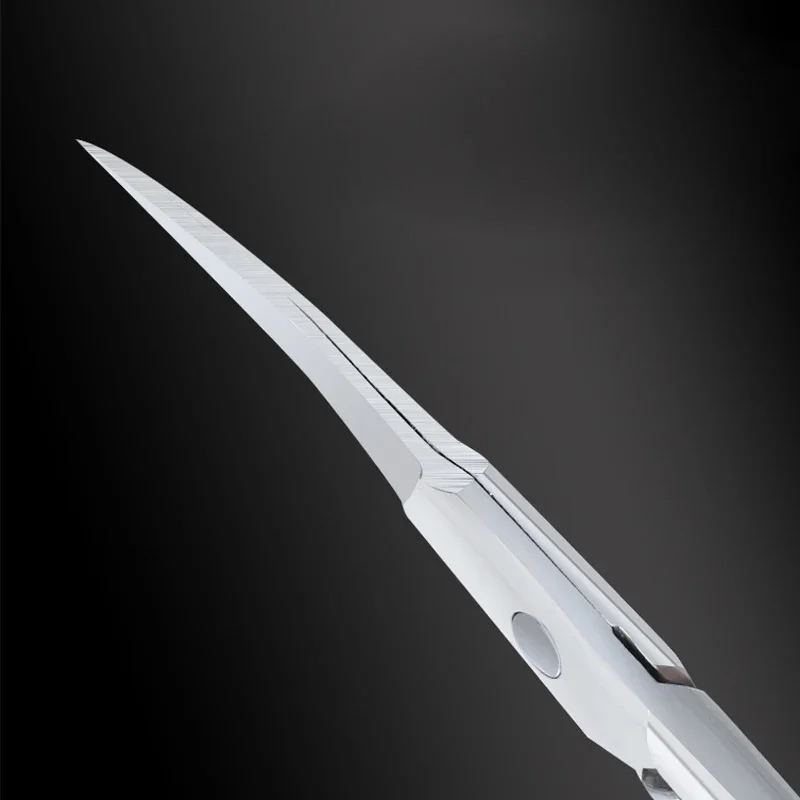 Professional Russian Manicure Scissors Cuticle Regrowth Cut Curved Tip Nail Pedicure Grooming Stainless Steel Dead Skin Remover - Image 4