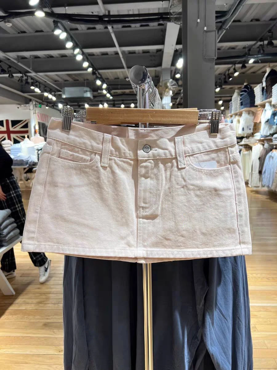 Vintage Blue Low Waist Denim Skirts Casual Chic Pockets A-line Summer Mini Skirts Women Y2k Streetwear Harajuku Slim Faldas 2023 - Image 6
