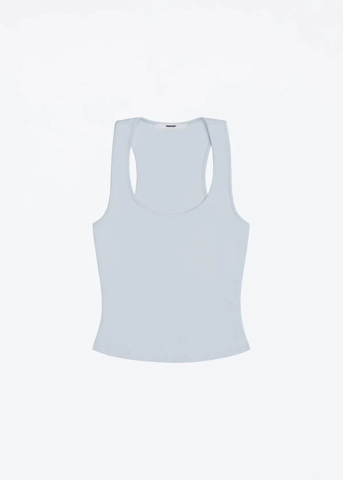 Tank Classic X-shaped Backless Baby Blue and Misty Gray Multi-color Comfortable Elastic Waist Tight Fit Backless Top - Image 6