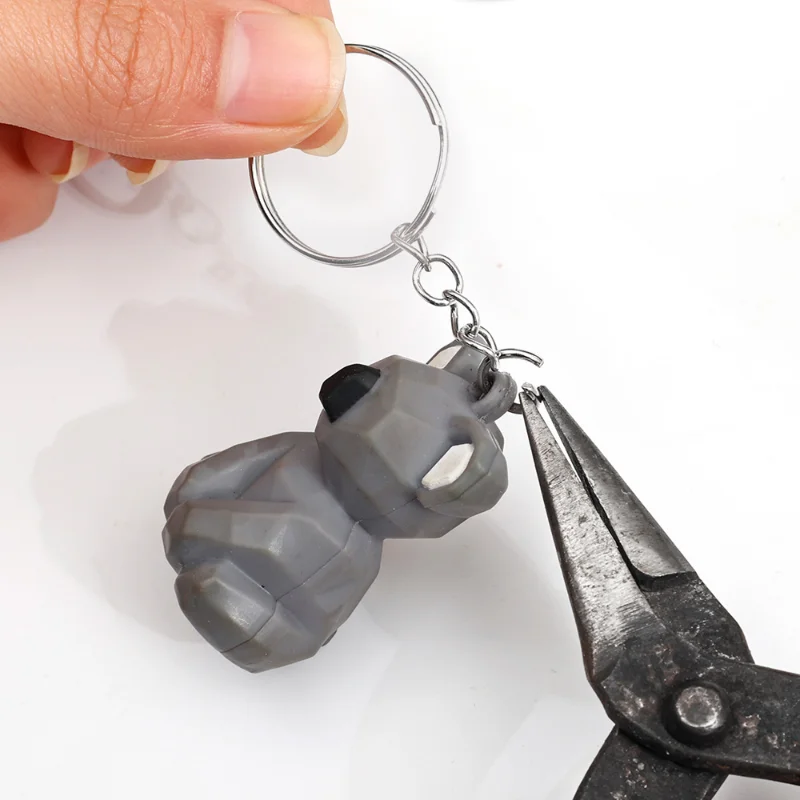 20/100pcs Metal Blank Keyring Keychain Split Rings Keyfob Key Rings Lobster Clasp Key Chain Key Pendant Stainless Steel Rings - Image 4