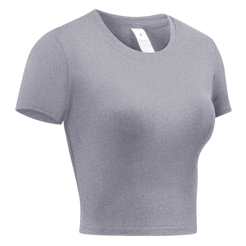 Women's Compression Shirt Short Sleeve Athletic Yoga Running T-Shirt Summer Gym Workout Quick Dry Stretchy Tees Tops Baselayer - Image 12