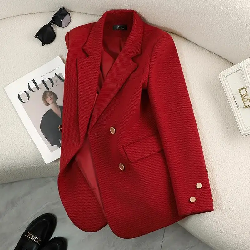 Luxury Brand Blazers Women Clothing Autumn Winter Jacket Button Office Ladies Coat Design Jacket Long Sleeve Outerwear Suits New - Image 5