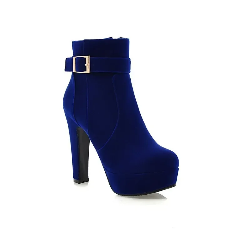Large Sizes 33-43 Party Booties Woman Fashion High Heels Women's Shoes Sexy Add Fur Winter Ankle Boots Short Boots Ladies Shoes - Image 8