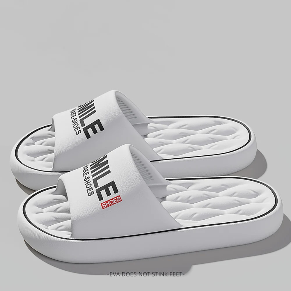 ZHIDA Summer Men Slippers Outer Wear Beach Sports Sandals Home Bathing Cool Slippers EVA Outsole Slides Soft Thick Sole Sandals - Image 2