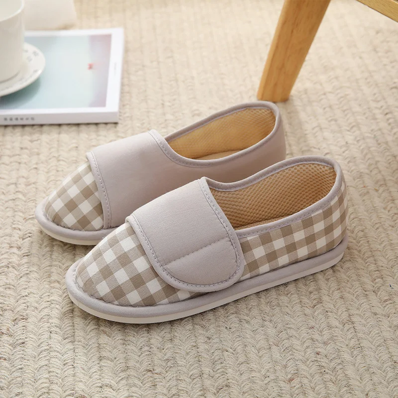 Women Diabetic Slippers Adjustable Closure Comfortable House Shoes Arthritis Edema Wide Slippers Comfy Cozy Shoes Closed Toed - Image 7