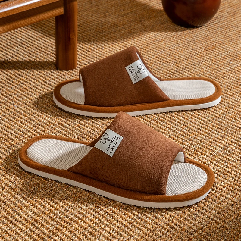 New Trend Women's Linen Slippers Summer Breathable Indoor House Slippers Non-Slip Odor-Resistant All-Season Linen Slippers Guest - Image 8
