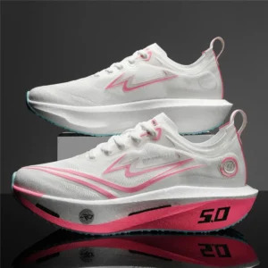 Mens Womens Running Shoes Fashion New Style Outsole Strap Suitable Half Marathon Track Training Sneakers Mesh Tennis Shoes