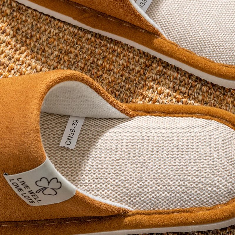 New Trend Women's Linen Slippers Summer Breathable Indoor House Slippers Non-Slip Odor-Resistant All-Season Linen Slippers Guest - Image 4